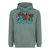 Sage Western More Howdy Less Hate Cowboy Hat Gemstone Heavyweight Hoodie - HowdyJamesFarm