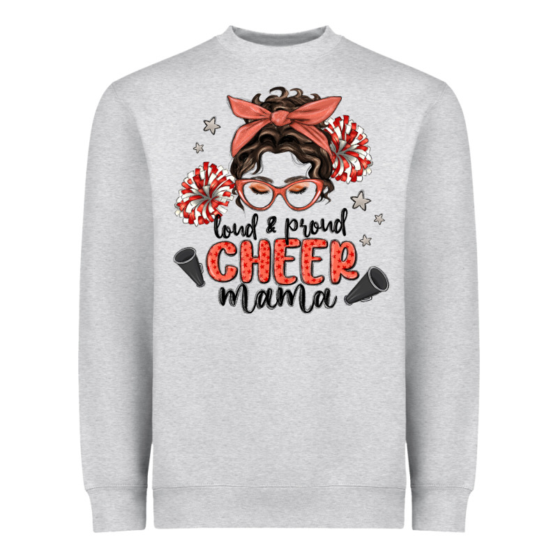 Loud&proud Mama Messy Bun Heavyweight Sweatshirt by MaliasSmallBusiness | Teevron