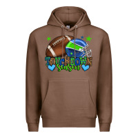 Chestnut Touchdown season American football green and blue Premium Hoodie - HowdyJamesFarm
