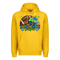 Lemon Touchdown season American football green and blue Premium Hoodie - HowdyJamesFarm