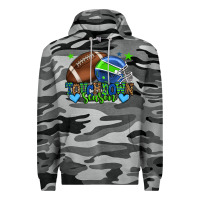 Slate Camo Touchdown season American football green and blue Premium Hoodie - HowdyJamesFarm