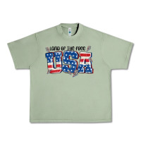 Oil Green land of the free usa Urban Heavy Tee - MaliasSmallBusiness