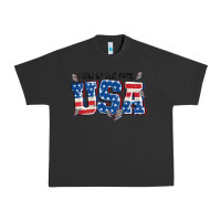 Pigment Black land of the free usa Urban Heavy Tee - MaliasSmallBusiness