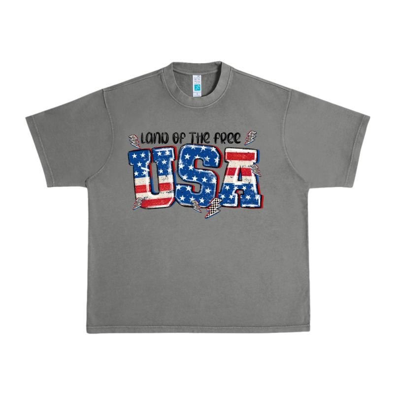 Land Of The Free Usa Urban Heavy Tee by MaliasSmallBusiness | Teevron