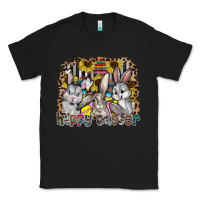 Black Happy Easter Classic Tee - CowhideDigitalArt