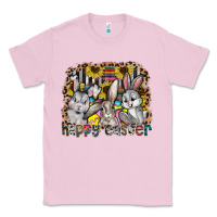 Bubblegum Pink Happy Easter Classic Tee - CowhideDigitalArt