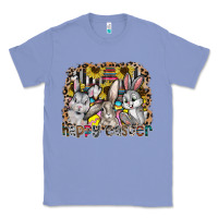 Colony Blue Happy Easter Classic Tee - CowhideDigitalArt