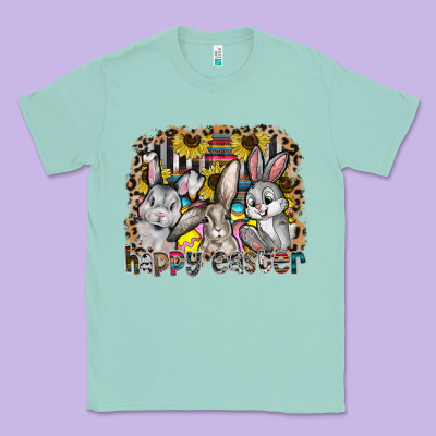 Happy Easter Classic Tee Designed By Cowhidedigitalart