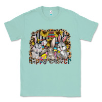 Seafoam Happy Easter Classic Tee - CowhideDigitalArt
