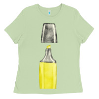 Matcha yellow highlighter pen fa element Ladies Tee - FaDigitalArtStudio