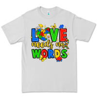 Dove Grey love needs no words Premium Tee - JahusDesignShop