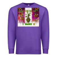 Purple i don't stir the pot i smoke it Premium Sweatshirt - TumblerDesignByShophia