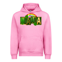 Fuchsia Pink St. Patricks Day mama Urban Hoodie - FaDigitalArtStudio
