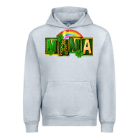 Heather Grey St. Patricks Day mama Urban Hoodie - FaDigitalArtStudio