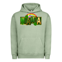 Pigment Oil Green St. Patricks Day mama Urban Hoodie - FaDigitalArtStudio