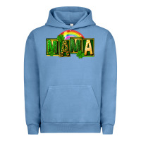 Pigment Pebble Blue St. Patricks Day mama Urban Hoodie - FaDigitalArtStudio