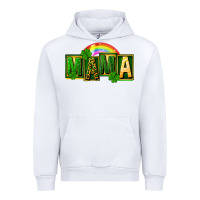 White St. Patricks Day mama Urban Hoodie - FaDigitalArtStudio