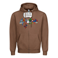 Chestnut Superheros Zipper Hoodie - Bettercallsaul