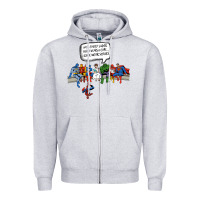 Heather Grey Superheros Zipper Hoodie - Bettercallsaul