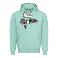 Seafoam Superheros Zipper Hoodie - Bettercallsaul