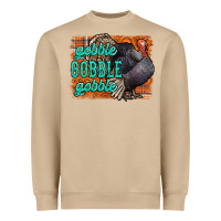 Thanksgiving Turkey Gobble Gobble Heavyweight Sweatshirt | Teevron