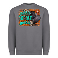 Storm Thanksgiving Turkey Gobble Gobble Heavyweight Sweatshirt - NancyCooperArtShop
