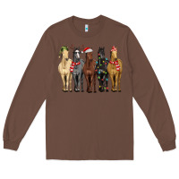 Chestnut horses with christmas Long Sleeve Tee - MaliasSmallBusiness