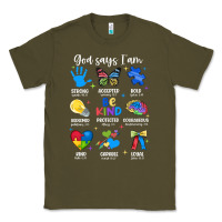Army Green god says i am autism Classic Tee - JahusDesignShop