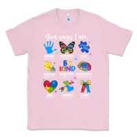 Bubblegum Pink god says i am autism Classic Tee - JahusDesignShop