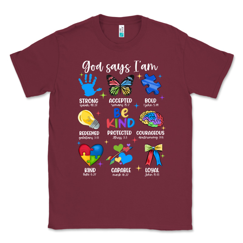 God Says I Am Autism Classic Tee by JahusDesignShop | Teevron