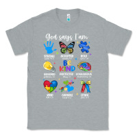 Heather Grey god says i am autism Classic Tee - JahusDesignShop