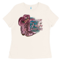 Bone Walk By Faith Not By Sight Ladies Tee - JahusDesignShop