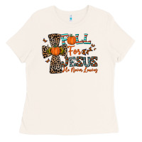 Bone fall for jesus he never leaves Ladies Tee - CowhideDigitalArt