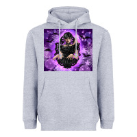 Heather Grey gothic girl night Heavyweight Hoodie - TumblerDesignByShophia