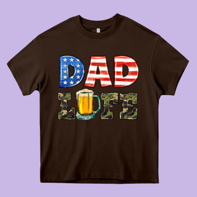 Dad Life Heavy Core Tee Designed By Hra Design Shop