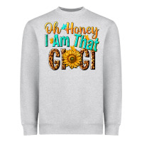 Heather Grey oh honey i am that gigi nca Heavyweight Sweatshirt - NancyCooperArtShop