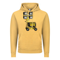 Vintage Mustard Towable Light Towers Vintage Hoodie - LillyAllenDesigns