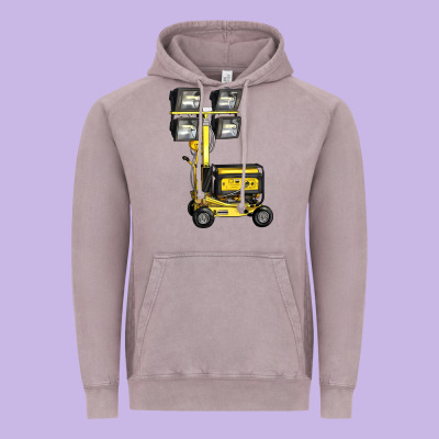Towable Light Towers Vintage Hoodie Designed By Lillyallendesigns