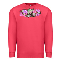 Cardinal Easter eggs and crown of thorns Easter Day Premium Sweatshirt - HowdyJamesFarm