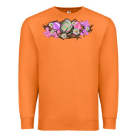 Carrot Easter eggs and crown of thorns Easter Day Premium Sweatshirt - HowdyJamesFarm