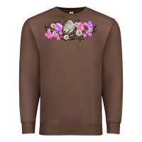 Chestnut Easter eggs and crown of thorns Easter Day Premium Sweatshirt - HowdyJamesFarm