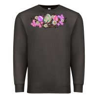 Smoke Easter eggs and crown of thorns Easter Day Premium Sweatshirt - HowdyJamesFarm