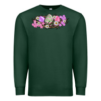 Sports Green Easter eggs and crown of thorns Easter Day Premium Sweatshirt - HowdyJamesFarm