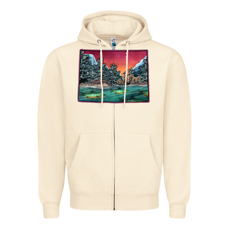 Colorado Scenery Map Zipper Hoodie by Bettercallsaul | Teevron