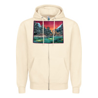 Sandshell Colorado Scenery Map Zipper Hoodie - Bettercallsaul