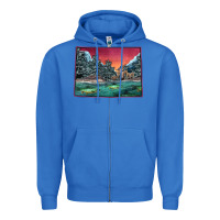 True Royal Colorado Scenery Map Zipper Hoodie - Bettercallsaul