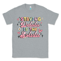 Heather Grey staying delulu is the solulu Classic Tee - MaliasSmallBusiness