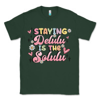 Sports Green staying delulu is the solulu Classic Tee - MaliasSmallBusiness