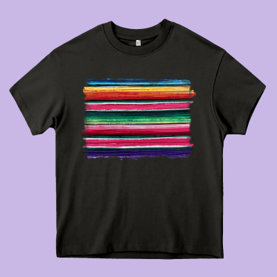Serape Heavy Core Tee Designed By Barkaloodesign