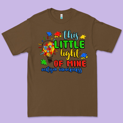 This Little Light Of Mine Autism Awareness Premium Tee Designed By Jahusdesignshop